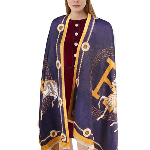 EXTREE Scarfs for Women Pashmina Silky Shawl Wrap for Evening Dressing Blanket Open Front Poncho Cape - Image 2