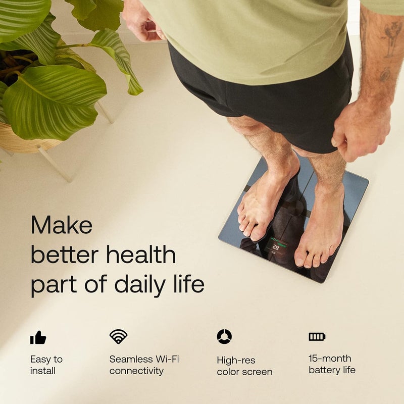 WITHINGS Body Smart Wi-Fi Digital Personal Scales/Body Fat Scales for Extended Body Composition Including Muscle Mass, Water Content, Bone Density - Image 4