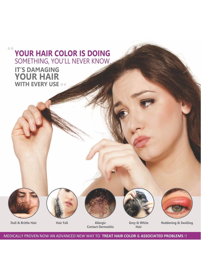 Vegetal Bio Hair Colour - Soft Black | 50g | Achieve Natural, Ammonia-Free Hair Color | PPD-Free, 100% Herbal Certified Organic for Men and Women | UV Protection and Luster Maintenance | Complete Kit - Image 4