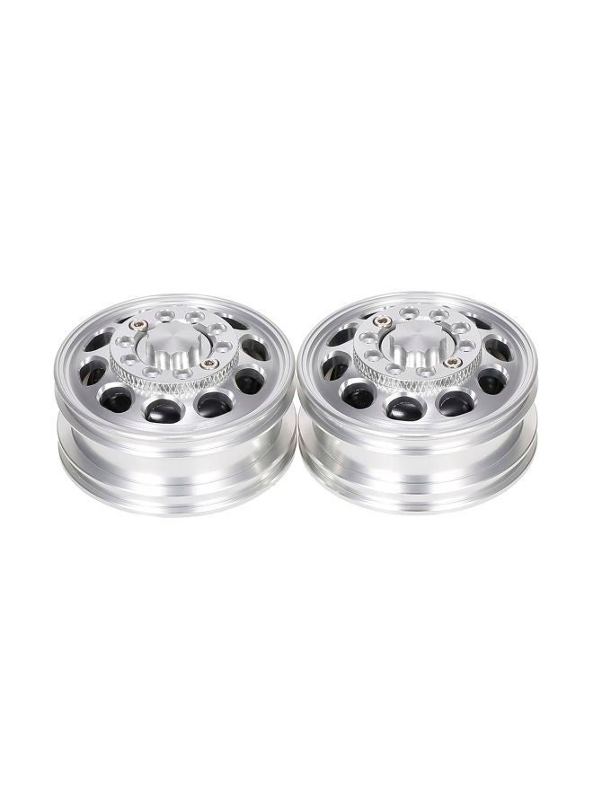 NIBEMINENT 2-Piece Trailer Front Hub 10 Spokes For 1/14 Tamiya Tractor Truck 1RM11980S-1