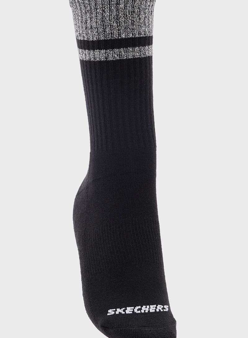 SKECHERS 3 Pack Terry Crew Socks