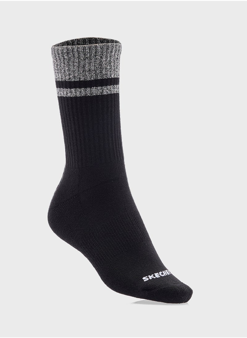 SKECHERS 3 Pack Terry Crew Socks  - Image 2