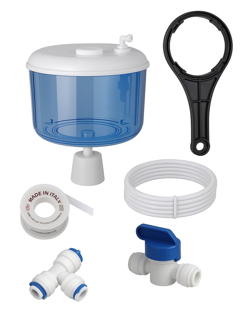 Automatic water bottle, direct connection to the water filter  + 15 m hose + T-joint + valve + housing key - Image 1