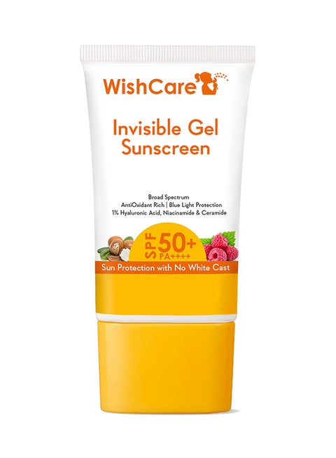 Invisible Gel Sunscreen SPF 50+ PA++++ - Ultra Light Weight, Oil Free with Broad Spectrum Protection & No White Cast - 50 Grams