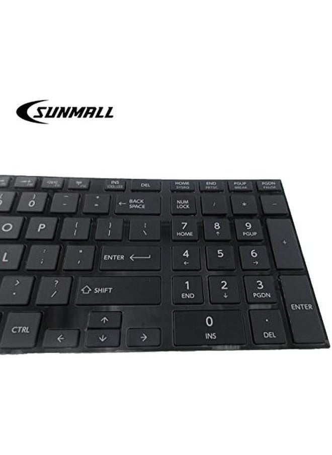 erorex - Laptop Keyboard Replacement With Frame For Toshiba Satellite C850 C855 C855D L850 L855 C875 C875D L875D P850 P855 P875D Black Us Layout 6 Months - Image 1