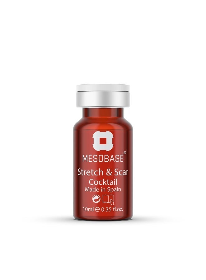 MESOBASE Stretch & Scar Cocktail MesoBase Brand Spanish for Scars  Acne Scars Acnes Spots InjuriesBurns Stretch Marks, Scratches  Maternity Repair (1 pack 10 ml) - Image 1