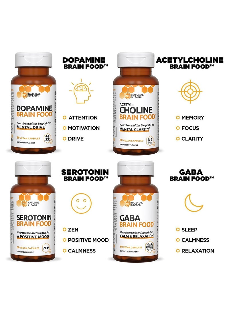 Natural Stacks - Natural Stacks Acetylcholine Brain Food Natural Brain Supplement 30 Day Supply Boosts Cognitive Function - Image 1