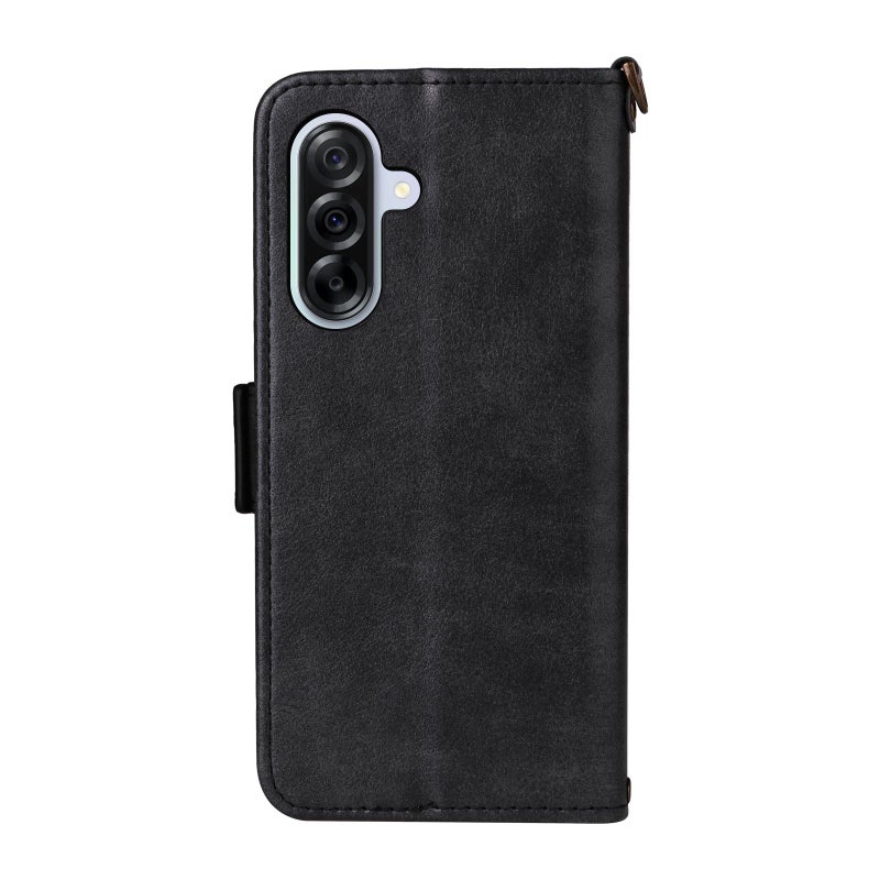 إيروريكس جراب هاتف من جلد البقر متعدد الفتحات لهاتف Samsung Galaxy A56 5G (أسود) - Image 3