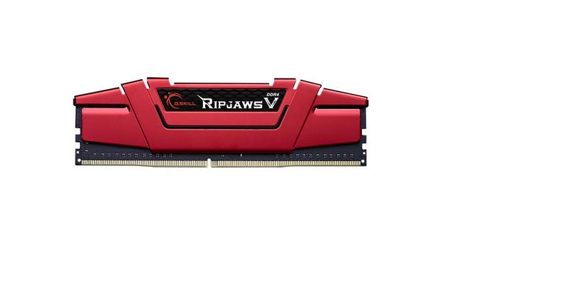 G.SKILL RipjawsV Series DDR4 RAM 8GB (1x8GB) 2666MT/s CL19-19-19-43 1.20V Intel AMD Desktop Computer Memory U-DIMM - Red (F4-2666C19S-8GVR) - Image 1