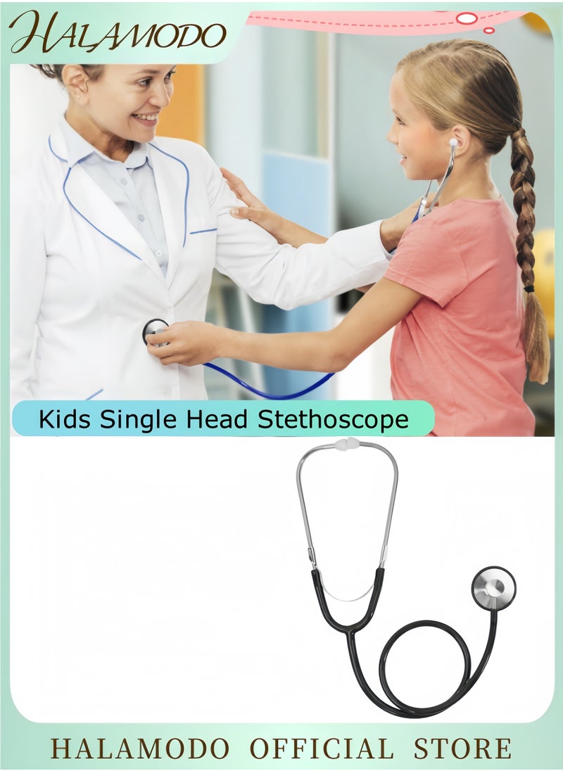 HALAMODO Kids Stethoscope Single Head Stethoscope Real Working Nursing Stethoscope Toddler Doctor Game Toy Doctor Nurse Cosplay Costume Accessories  - Image 1