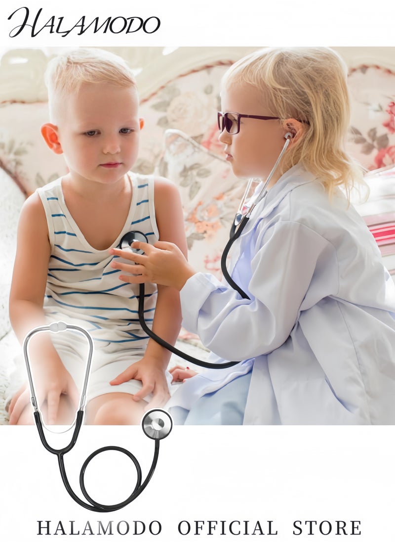 HALAMODO Kids Stethoscope Single Head Stethoscope Real Working Nursing Stethoscope Toddler Doctor Game Toy Doctor Nurse Cosplay Costume Accessories  - Image 2