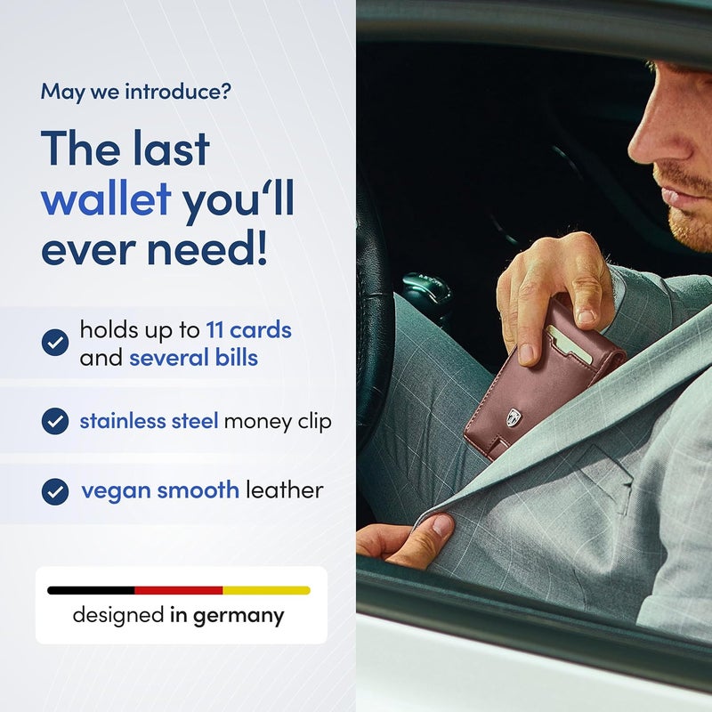 TRAVANDO Mens Wallet with Money Clip AUSTIN RFID Blocking Bifold Credit Card Holder for Men with Gift Box - Image 2