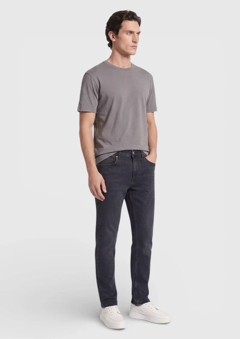 RAMSEY Grey Plain T-Shirt