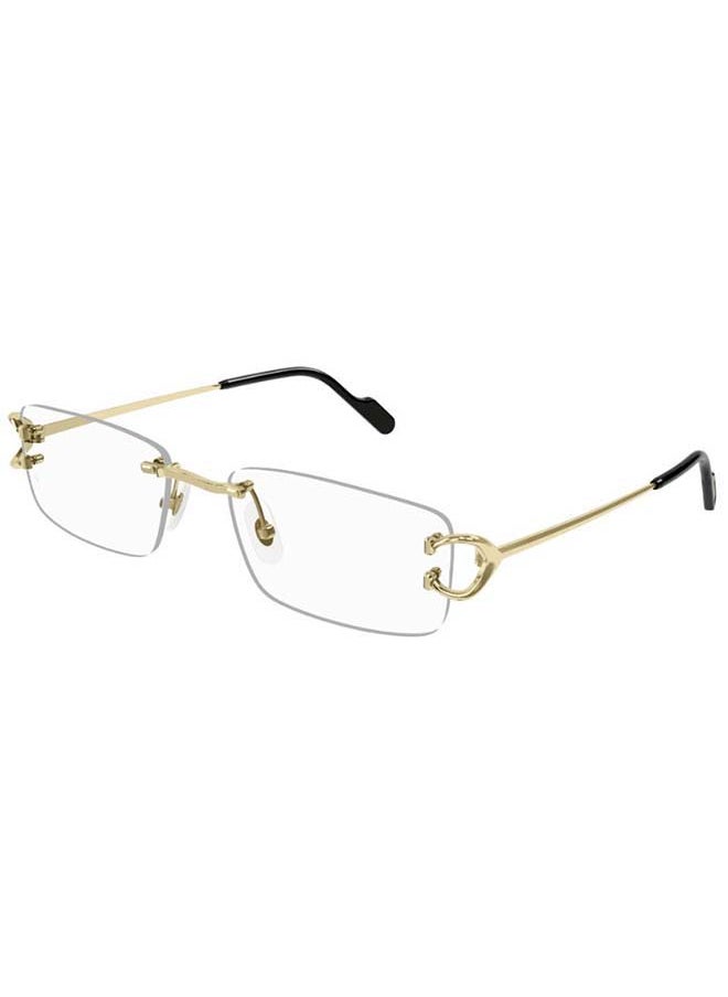 Cartier - Men's Rectangular Shape Eyeglass Frames CT0344O 003 56 - Lens Size: 56 millimeter - Image 1