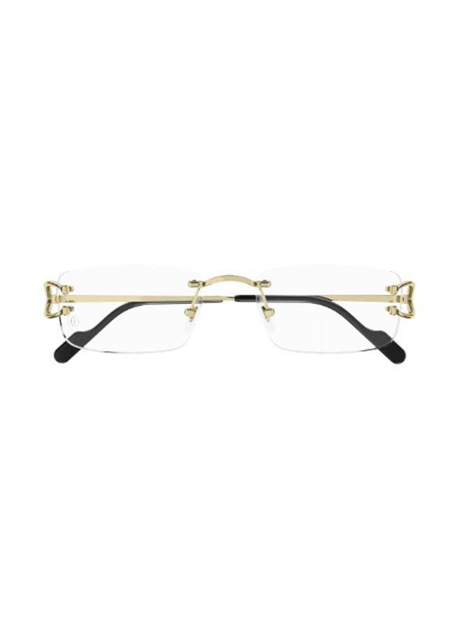 Cartier - Men's Rectangular Shape Eyeglass Frames CT0344O 003 56 - Lens Size: 56 millimeter - Image 1