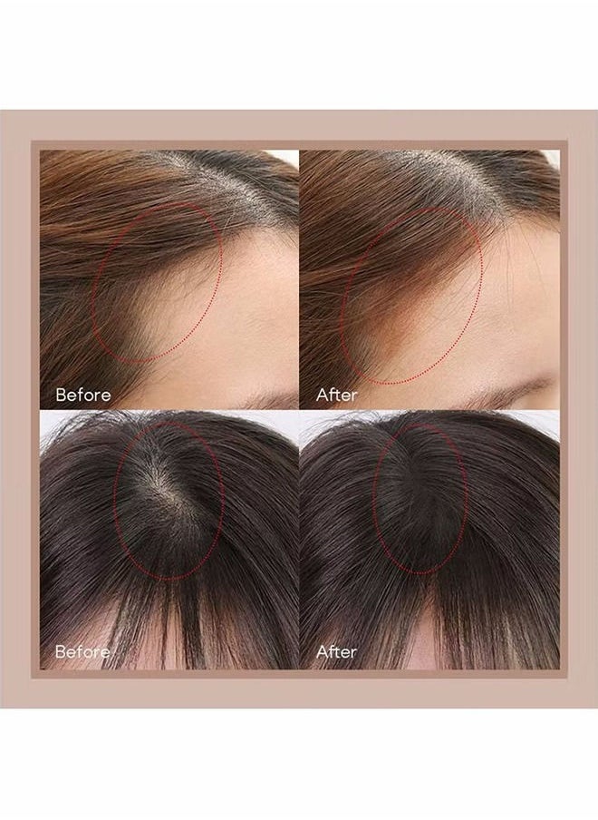Sheloves - Hairline Filler Pen Hair Line Shadow Powder Stick Hair Volumizing Powder Fill In Receding Hairlines Bald Spots Wide Parts Forehead Side Double-Ended Hairline Powder Hair Root Dye (Dark brown) - Image 1