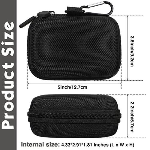 Sanwuta 4 Pcs Playing Card Case Hard EVA Travel Carrying Case for Classic Game Playing Card Box, 5 x 3.6 x 2.2 Inches (Not Including Cards)(Black) - Image 2