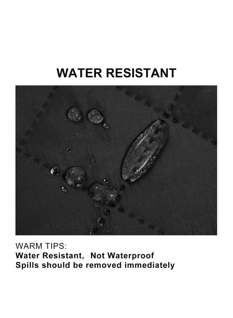 KASTWAVE غطاء أريكة للكنبة، أغطية أريكة للكلاب للحيوانات الأليفة، أغطية أريكة للكنبة ذات 3 وسائد، أغطية أريكة قابلة للعكس واقي أثاث مع أحزمة مرنة (أريكة 68"، أسود/رمادي فاتح) - Image 5