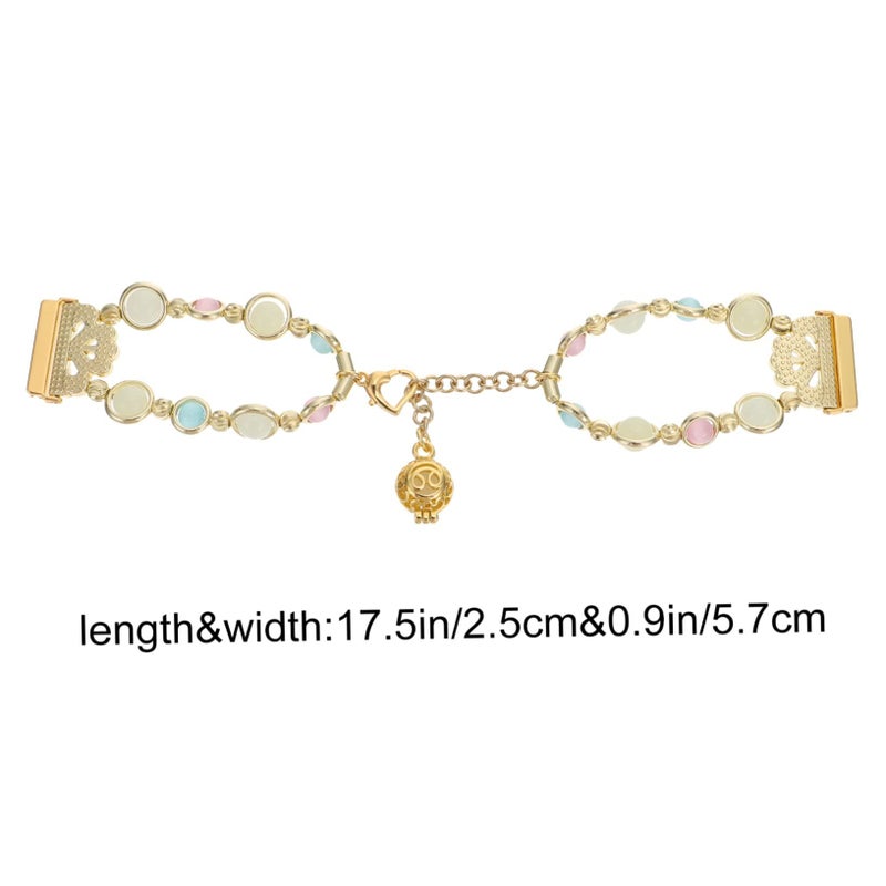 Golden Handmade Luminous Watchband And Comfortable Bracelet For Ladies - Image 3