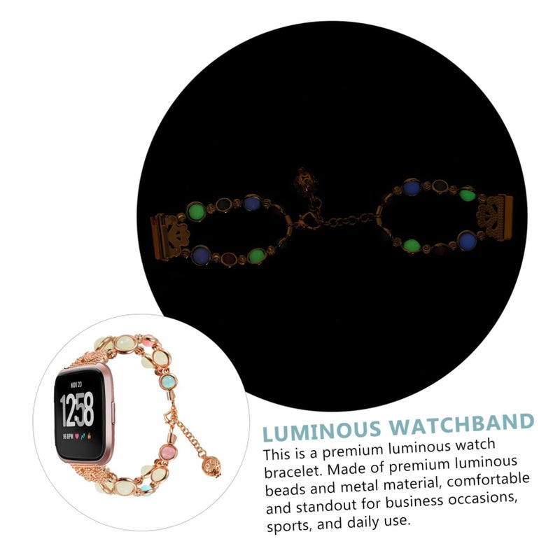 Golden Handmade Luminous Watchband And Comfortable Bracelet For Ladies - Image 5