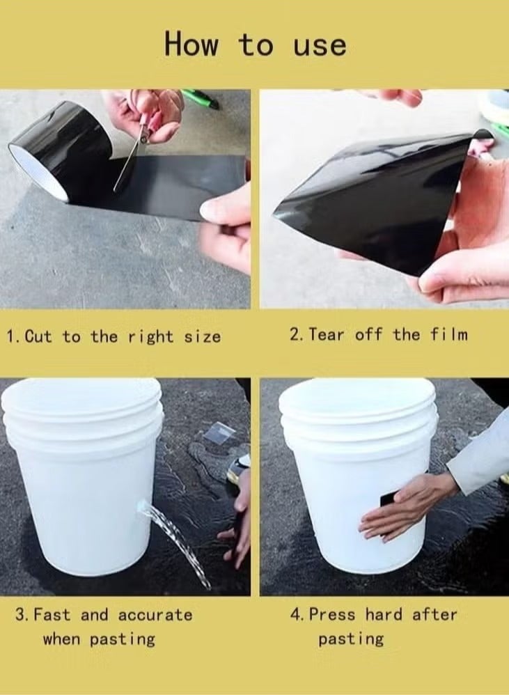 Geustos Waterproof Leakage Repair Tape Black - Image 2