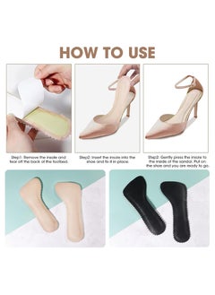 KASTWAVE 3 Pair Soft Sweat Absorbing High Heel Insole, Self-Adhesive Non-Slip Invisible Insoles for Sandals, Comfort Breathable Shoe Pads for Women Summer Sandals High Heels Use, 39-40 Size  - Image 4