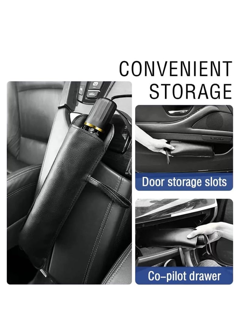 Car Sun Shade Umbrella (55x31inches) Upgraded Design - Titanium Silver Foldable Car Sunshade for Front Windshield - Covers for Most Cars and SUVs (55x31 inches, Black) - Image 4