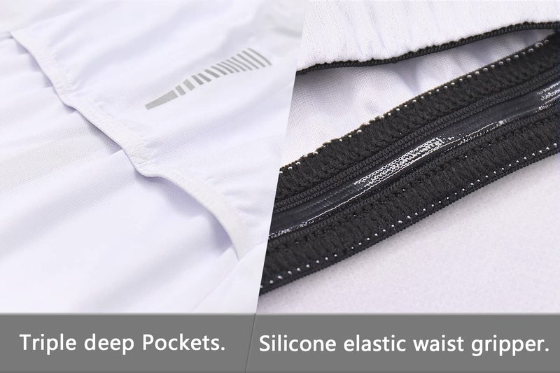 ARSUXEO Men's Full Zipper Long Sleeves Cycling Jersey Bicycle MTB Bike Shirt 6030 White Size L - Image 5