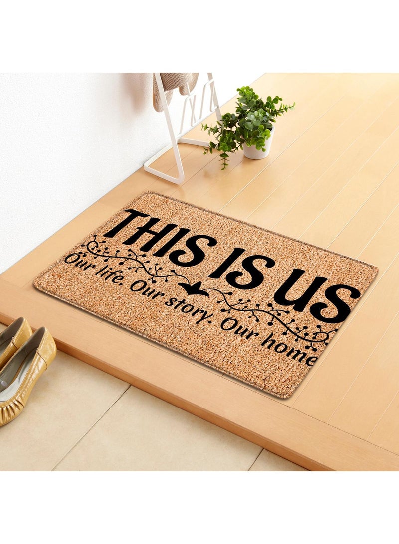 Bluejw Indoor Door Mat Durable Front Door Mats For Entryway Non Slip Absorbent Resist Dirt Entry Rug Doormat Indoor Entrance Machine Washable - Image 1