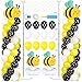 Naozinebi 2 Sets Bee Birthday Party Balloon Column Stand Kit With 102 Bumble Bee Foil 557Ft Adjustable Balloon Tower Stand With Base Honey Bees Arch Column for Gender Reveal Birthday Baby Shower Party Supplies - Image 2