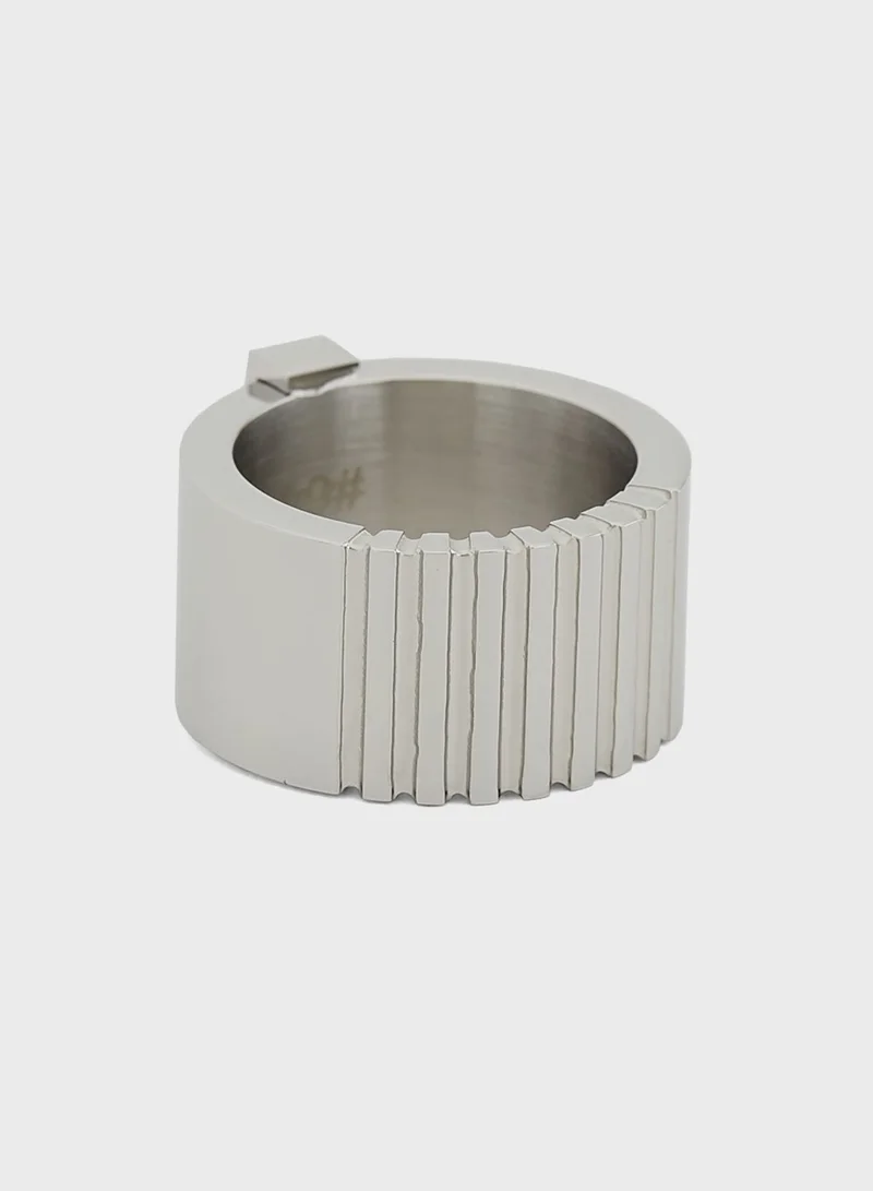 POLICE Gear Logo Ring