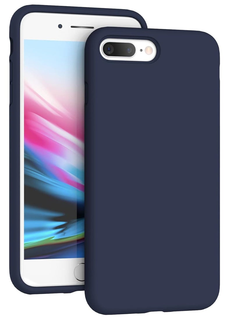 MIGOFAST Soft Silicone Gel Rubber Bumper Case Microfiber Lining Hard Shell Shockproof Full-body Protective Case Cover for iPhone 7 Plus iPhone 8 Plus - Image 1