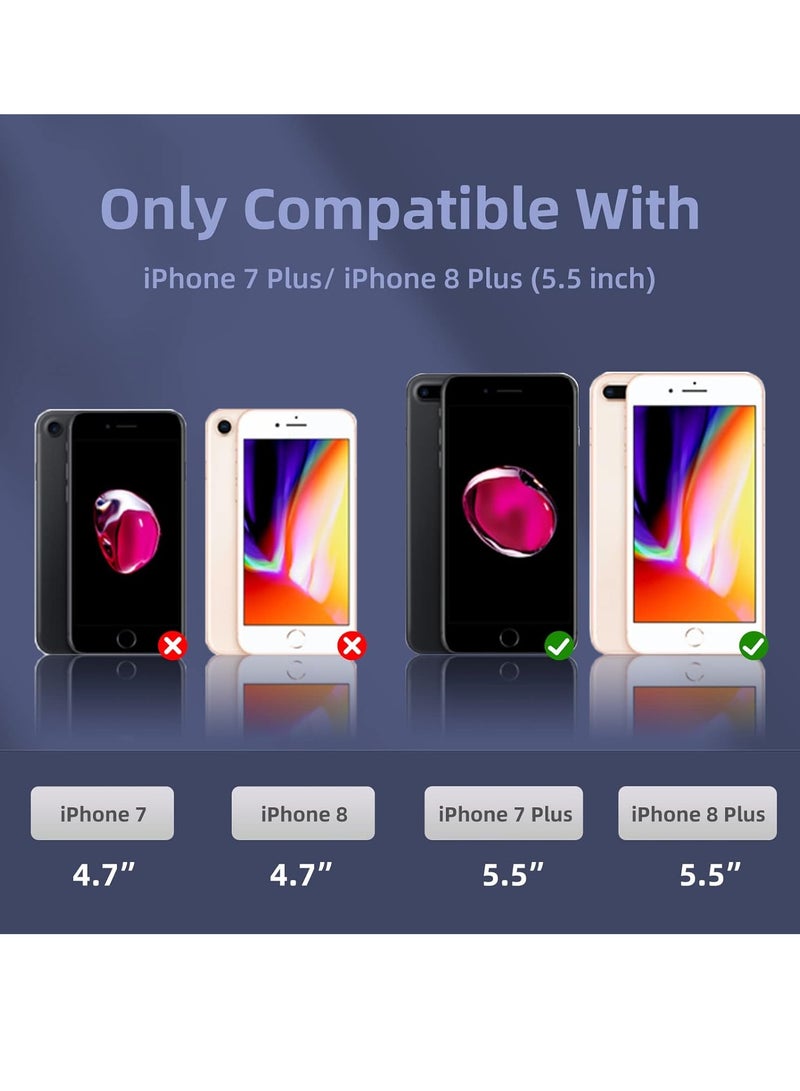 MIGOFAST Soft Silicone Gel Rubber Bumper Case Microfiber Lining Hard Shell Shockproof Full-body Protective Case Cover for iPhone 7 Plus iPhone 8 Plus - Image 4