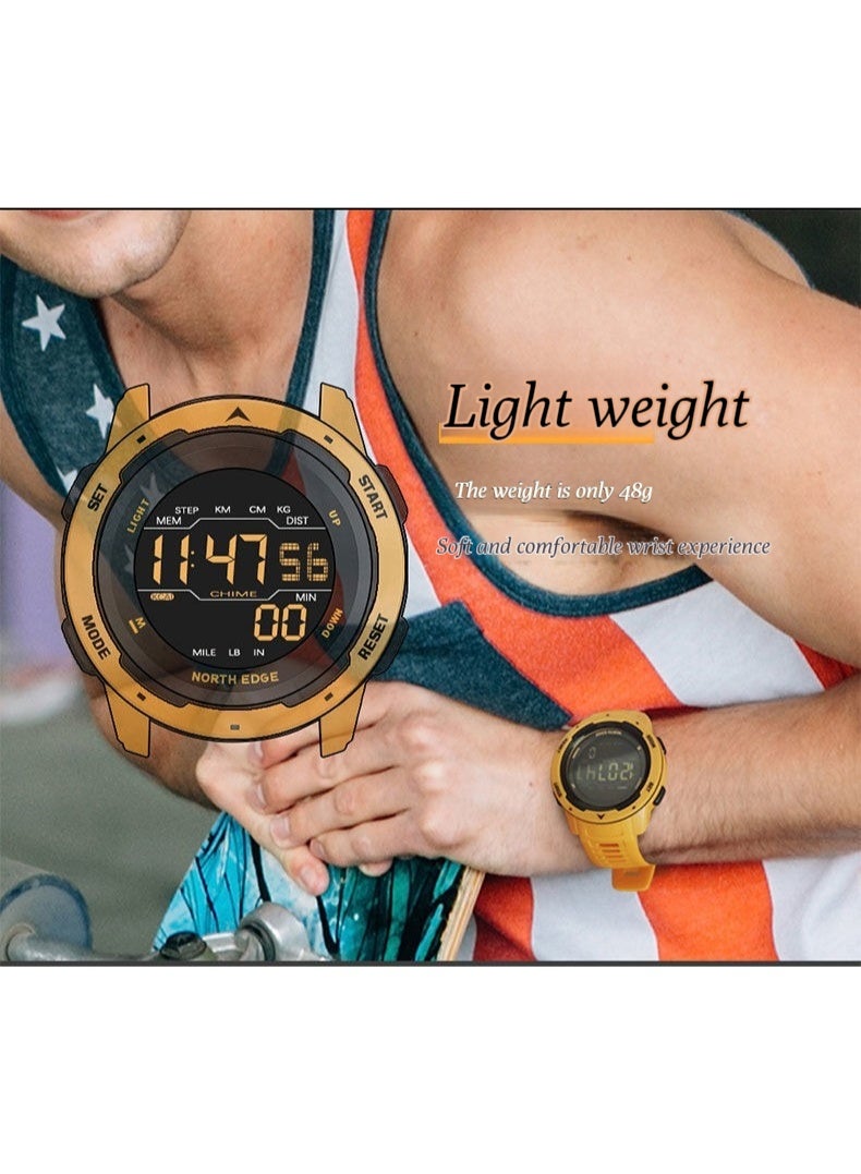 NORTH EDGE New Electronic Watch - Men's Sport Watch, Fashionable for Running, Sports and Swimming, Waterproof Watch - Image 3