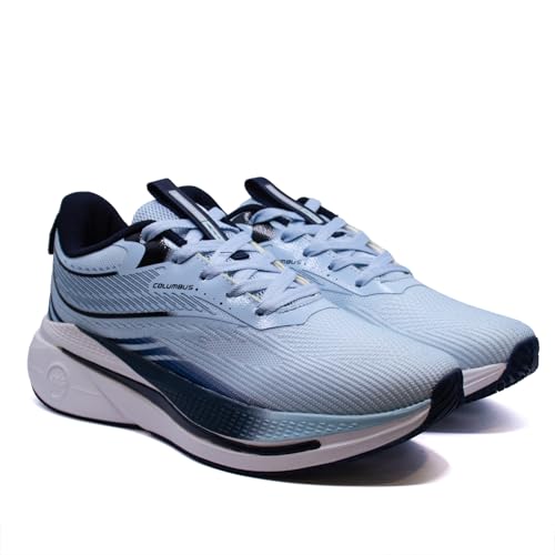 Columbus Valencia Running Shoes|Walking Shoes| Training & Gym Shoe | Outdoors Shoe for Men L.Sky & Navy (08) - Image 1