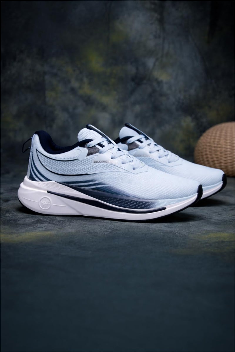 Columbus Valencia Running Shoes|Walking Shoes| Training & Gym Shoe | Outdoors Shoe for Men L.Sky & Navy (08) - Image 2