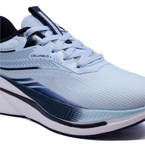 Columbus Valencia Running Shoes|Walking Shoes| Training & Gym Shoe | Outdoors Shoe for Men L.Sky & Navy (08) - Image 4