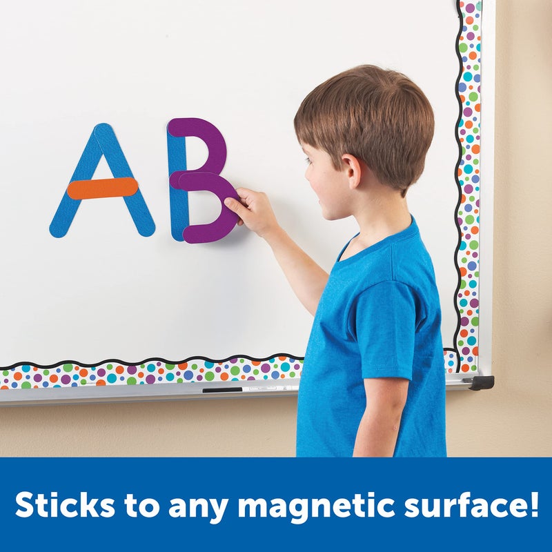 Learning Resources Giant Magnetic Letter Construction, Classroom Accessories, Fine Motor Toy, 21 Pieces, Ages 4+ - Image 3