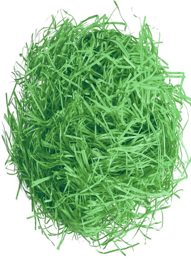 Gloreyan 1/2 LB Easter Grass Basket Filler, Shredded Paper Crinkle Raffia Paper for Easter Gift Box Packaging Filling（Green） - Image 1