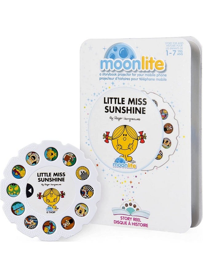 Moonlite - Storybook Reels For Flashlight Projector Kids Toddler ; Little Miss Sunshine ; Single Reel Pack Story For 12 Months And Up - Image 1