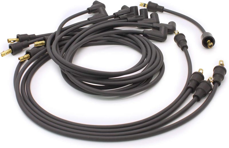 708101 Flame-Thrower Black Custom Fit Spark Plug Wire for 8 Cylinder GM