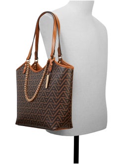 ALDO Logo Print Chain Detail Satchel  - Image 4