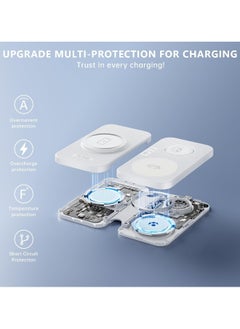 Generic Travel Portable Charger iPhone u0026 Watch Wireless Fast Charging Station: Charging Pad for Apple Devices iPhone 16 15 14 13 12 Pro Max Plus - iWatch Series u0026 Airpods 3 2 Pro  - Image 5