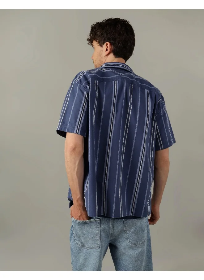 امريكان ايجل Relax Fit Tropical Printed  Shirt