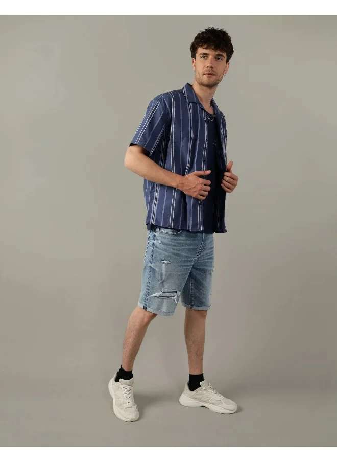امريكان ايجل Relax Fit Tropical Printed  Shirt