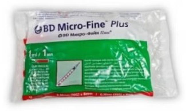 BD Micro Fine Plus Insulin Syringe 1 ml 10s