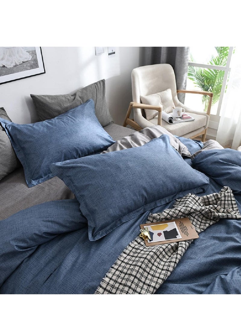 Sharpdo - 4PCS Bedding Set,Queen Size Soft and Breathable Microfiber Beautiful Design Duvet Cover Set ,set includes 1 Comforter Cover, 1 Fitted Bedsheet, 4 Pillowcases - Image 1