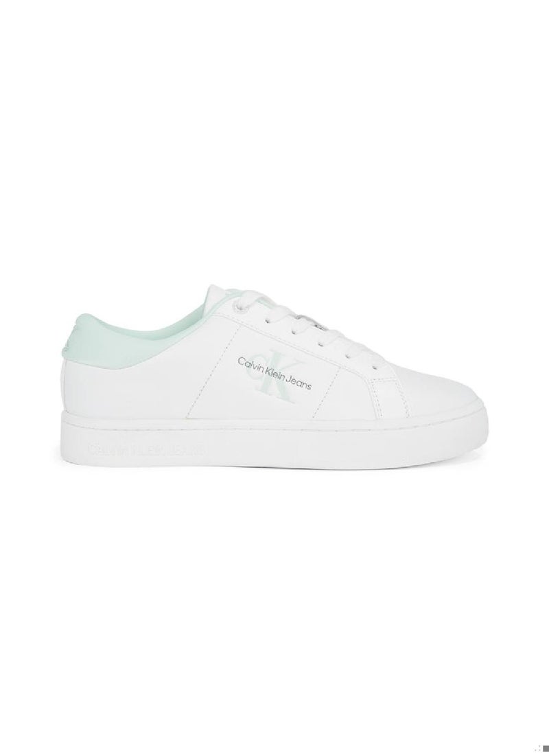 Calvin Klein Jeans Women's  Leather Sneakers - Leather, White  - Image 1