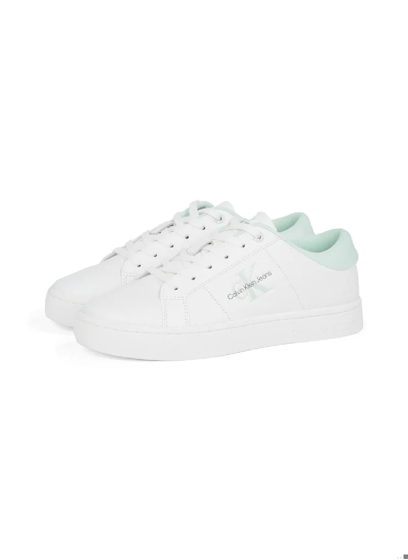 Calvin Klein Jeans Women's  Leather Sneakers - Leather, White