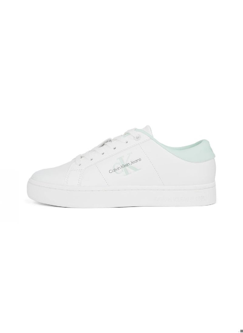 Calvin Klein Jeans Women's  Leather Sneakers - Leather, White  - Image 5